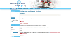 Desktop Screenshot of mediatheque.condette.fr