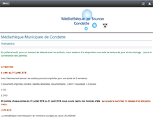 Tablet Screenshot of mediatheque.condette.fr
